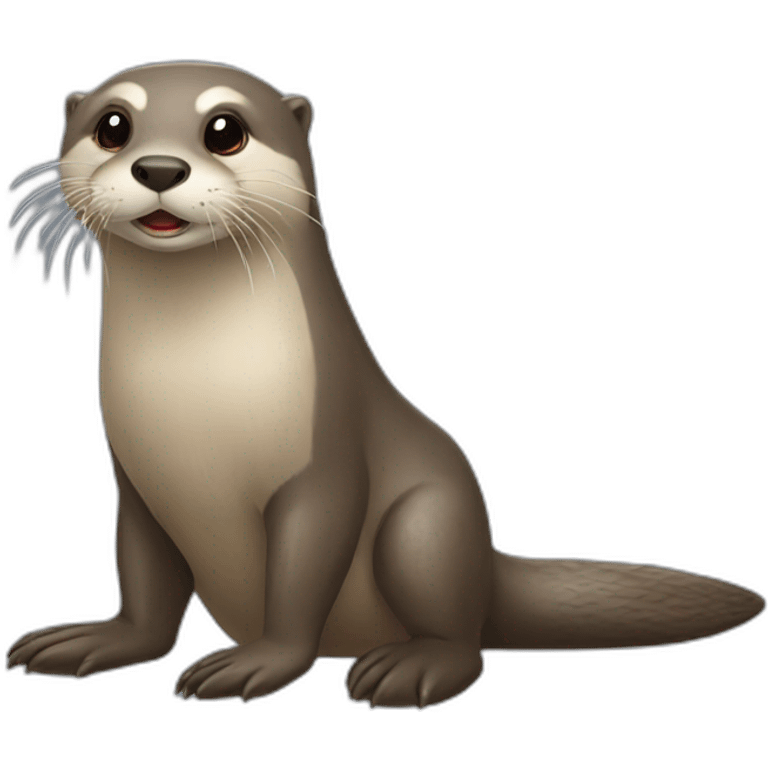 Loutre et phoque emoji