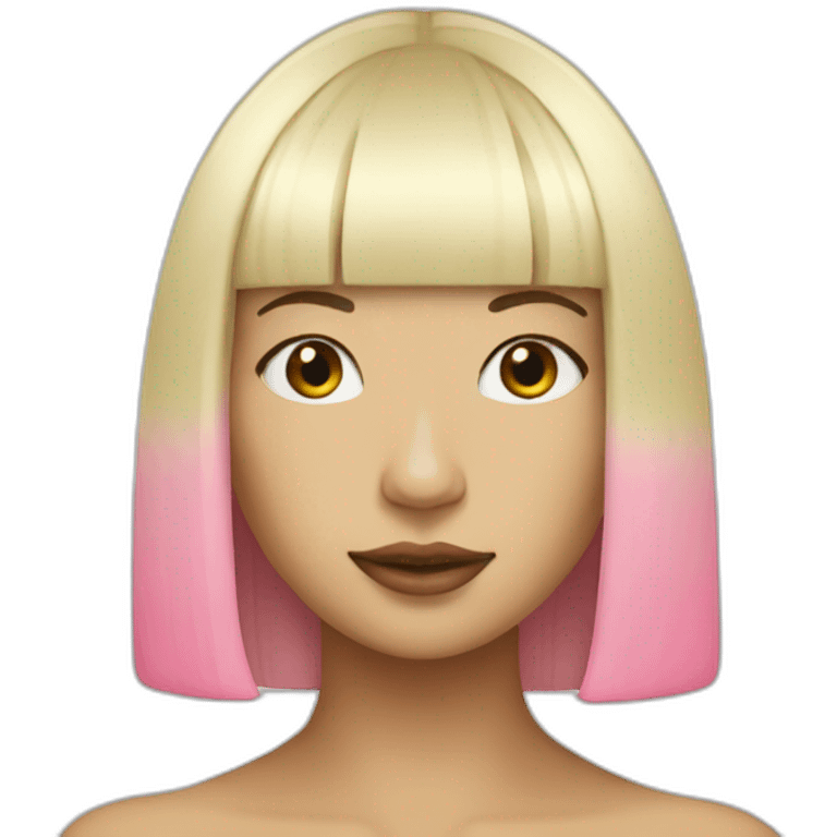 Sia-blond-pink-hair emoji