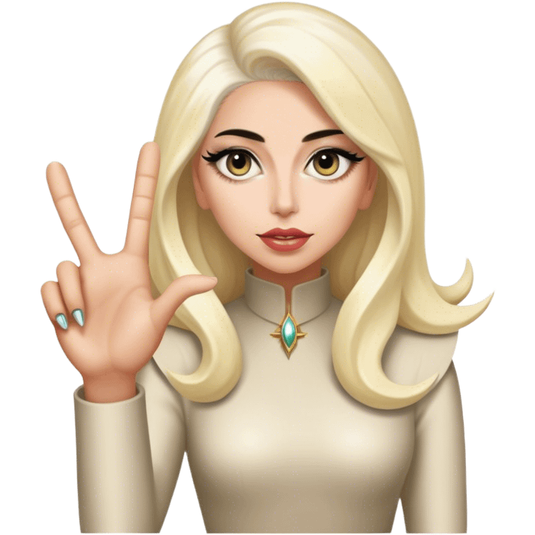 A lady Gaga monster hand  emoji