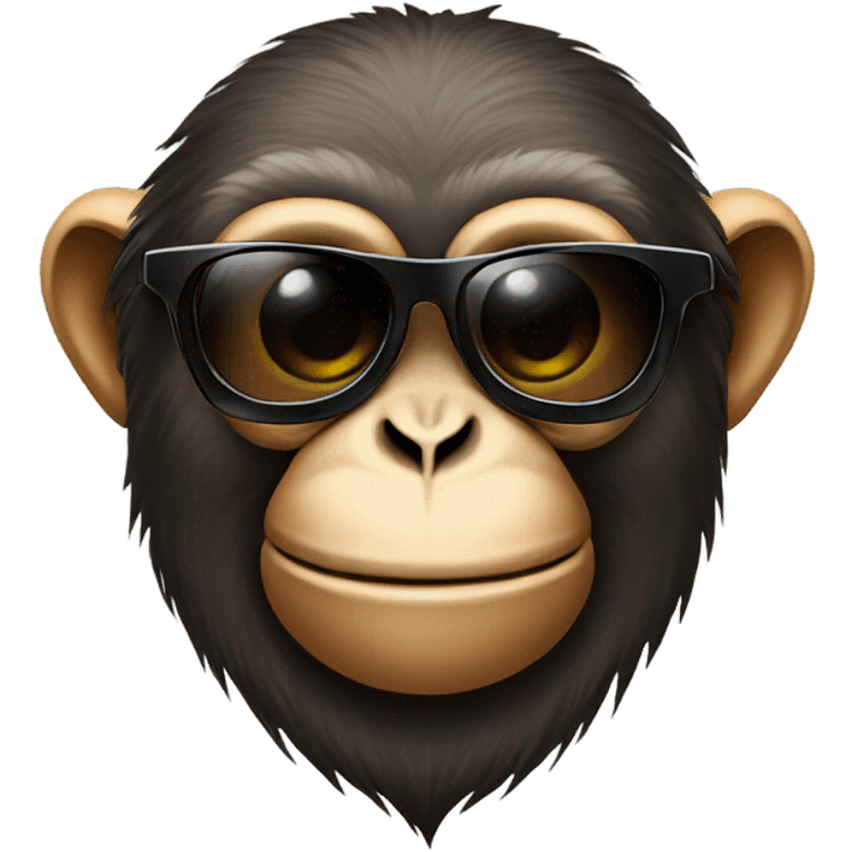 Monkey with sunglasses  emoji