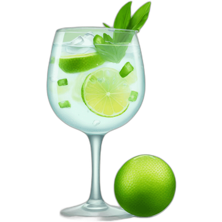 Gin and tonic emoji