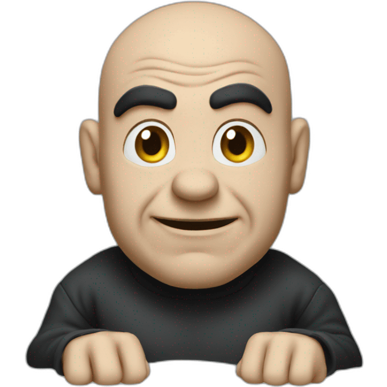 Gargamel avec un pc emoji