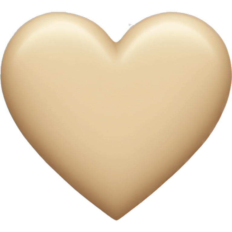 Beige heart  emoji