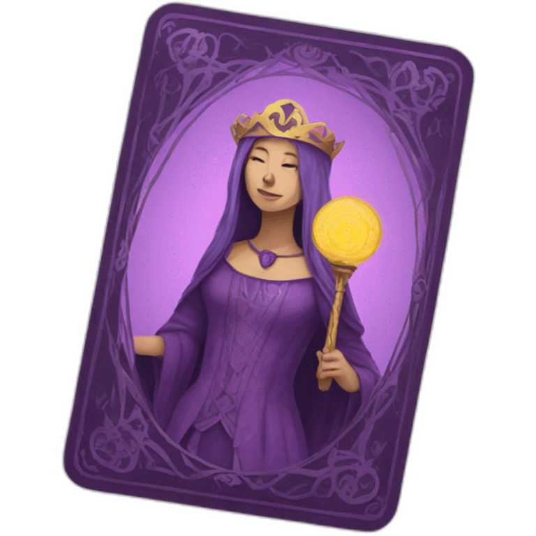 Purple tarot card emoji