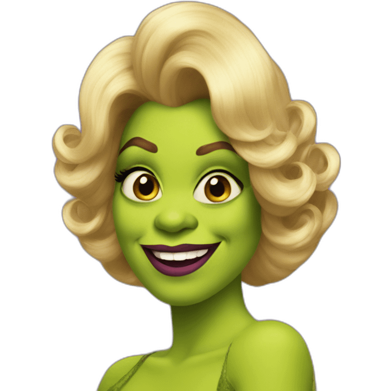 Shrek as drag queen emoji