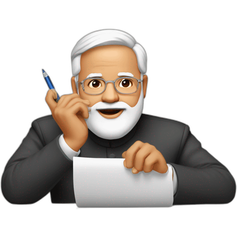 modiji writing emoji