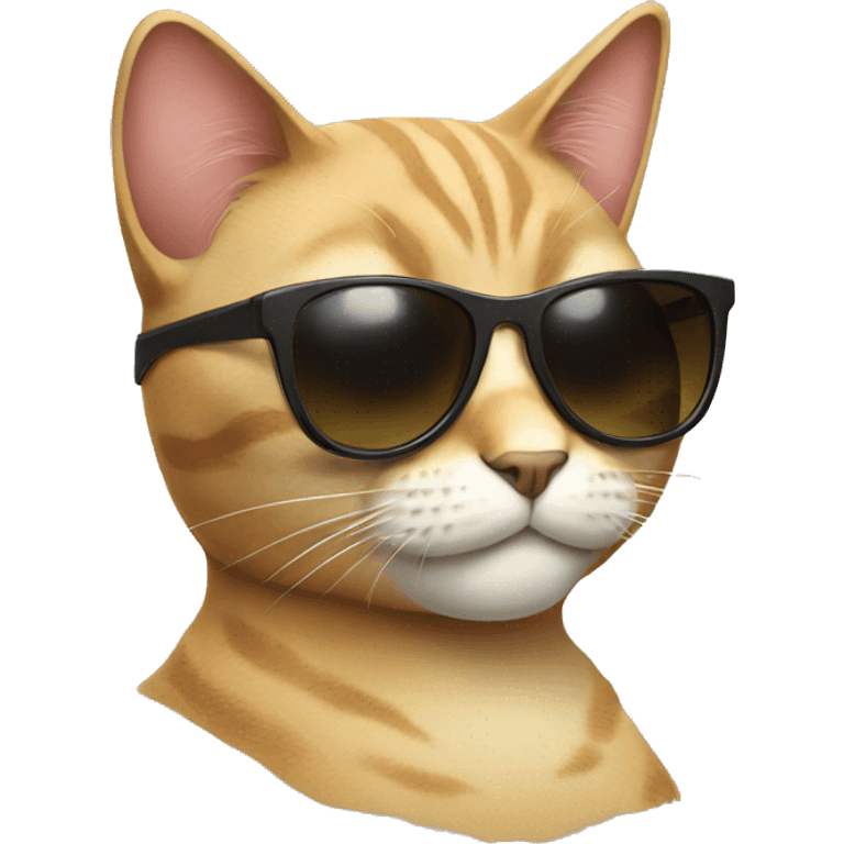 Cat with sunglasses emoji