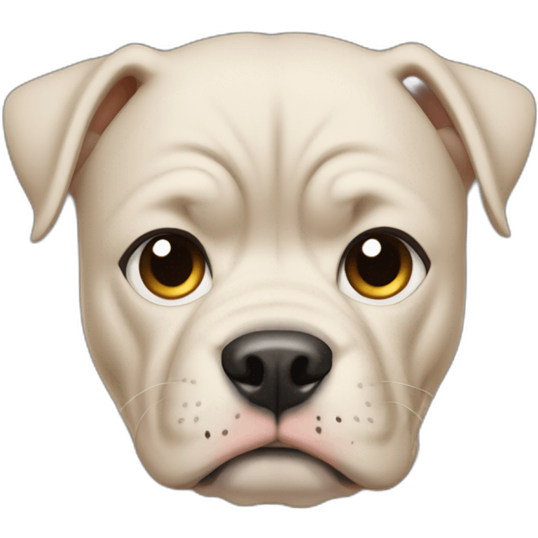 a woman with dark hair is angry with a pitbull emoji