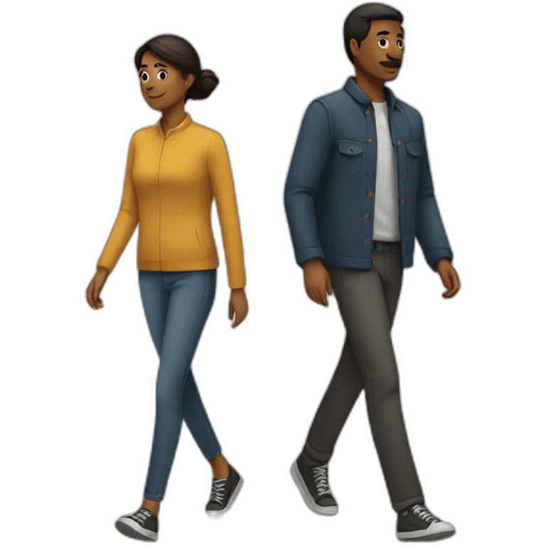 two people walking emoji