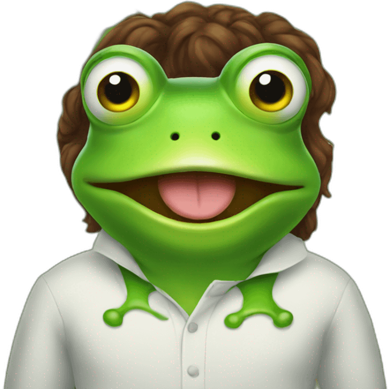 Frog kiss ass emoji