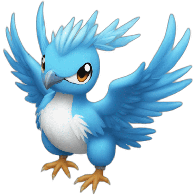 crazy funny stupid Articuno pokemon baby's realistic emoji