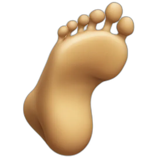 Dab foot emoji