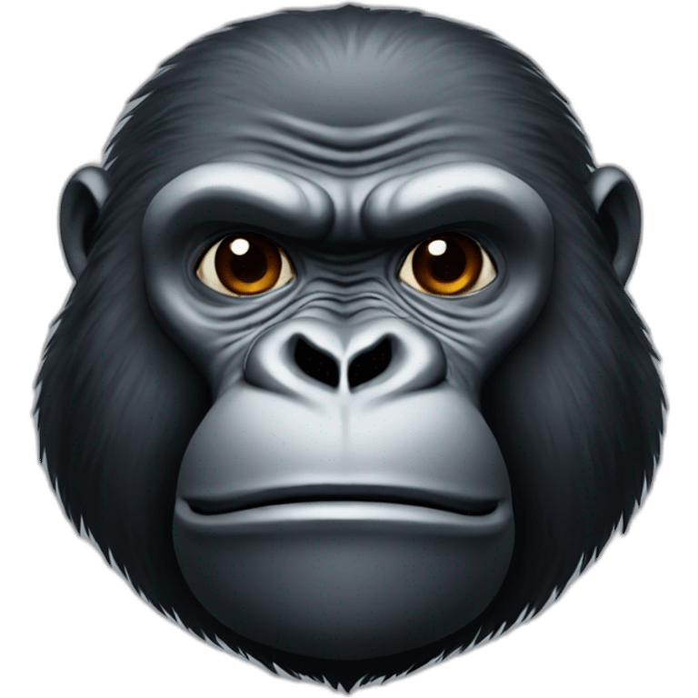 Gorilla with modi emoji