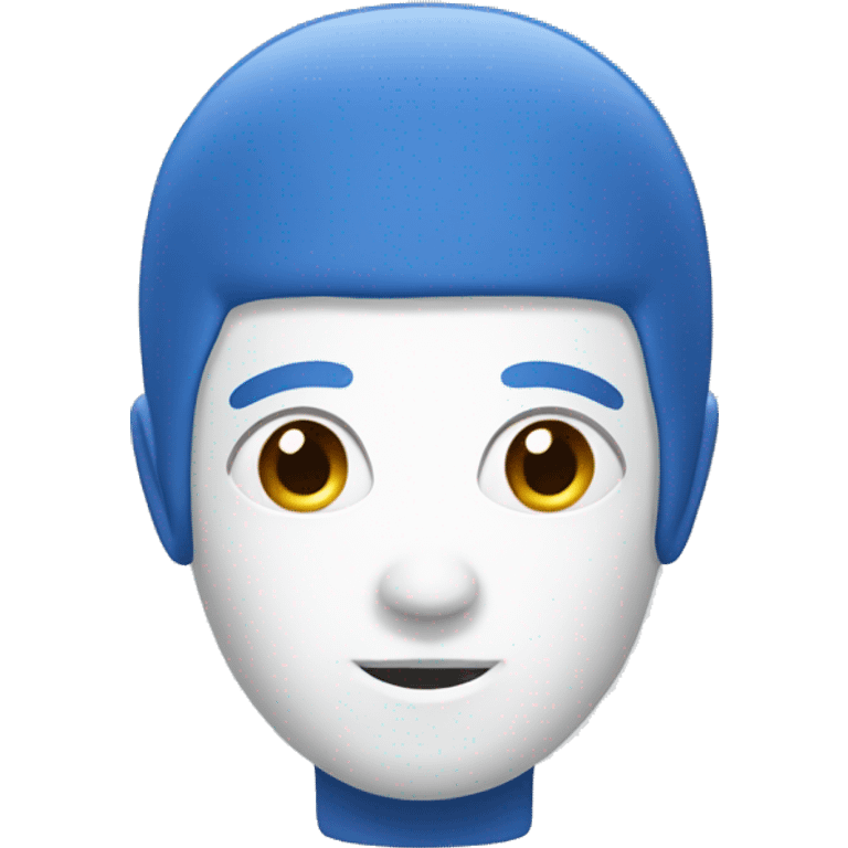 blue and white capsula emoji