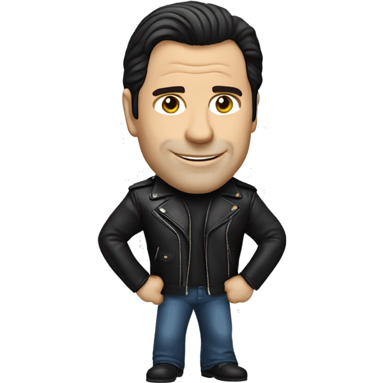 John travolta in leather jacket emoji