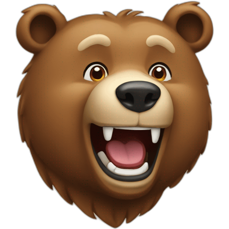 bear laught emoji