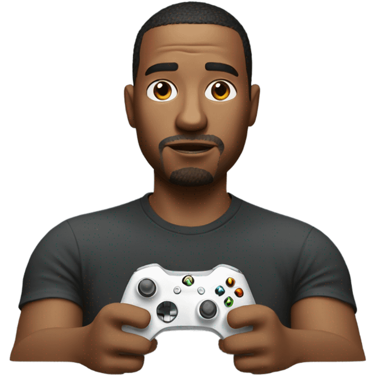 Man playing xbox game  emoji