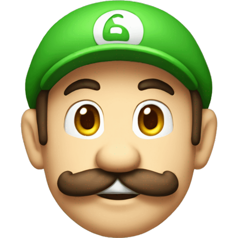 savage looking Luigi emoji