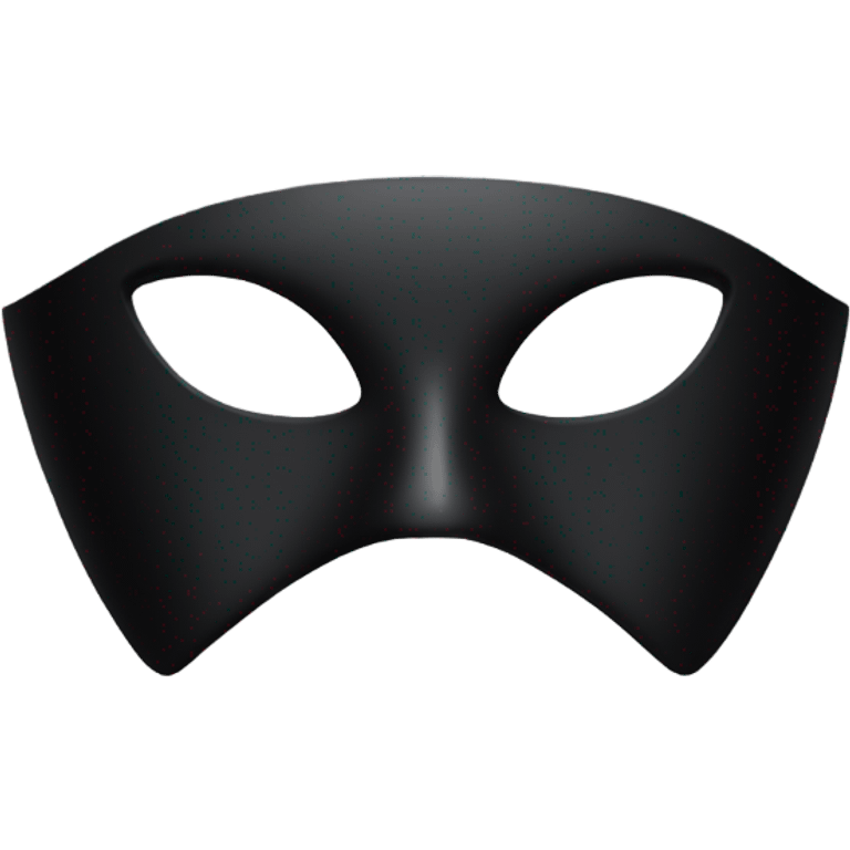 Make A Black Mask Emoji Without Any People  emoji