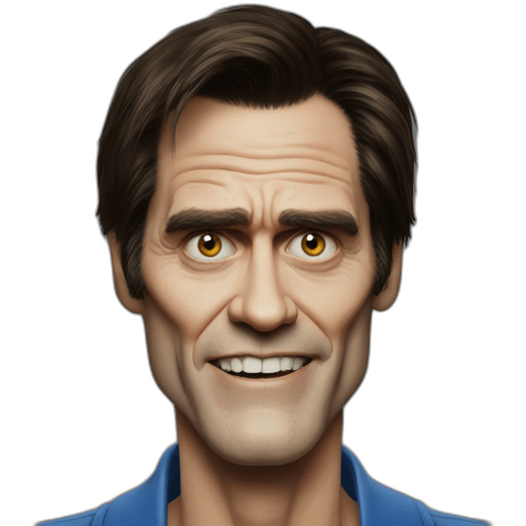 Jim Carrey-rubio-ojos azules -zombie emoji