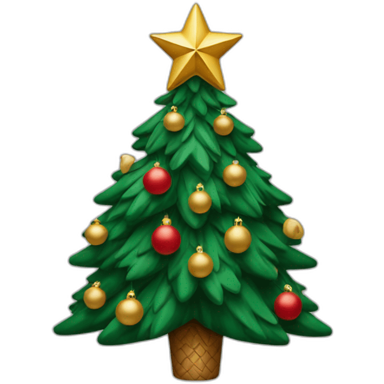 Christmas tree with a star from Gucci emoji