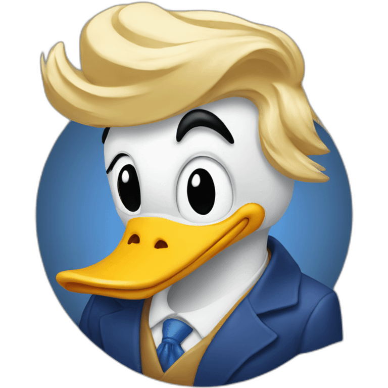 Donald Trump as Donald Duck emoji