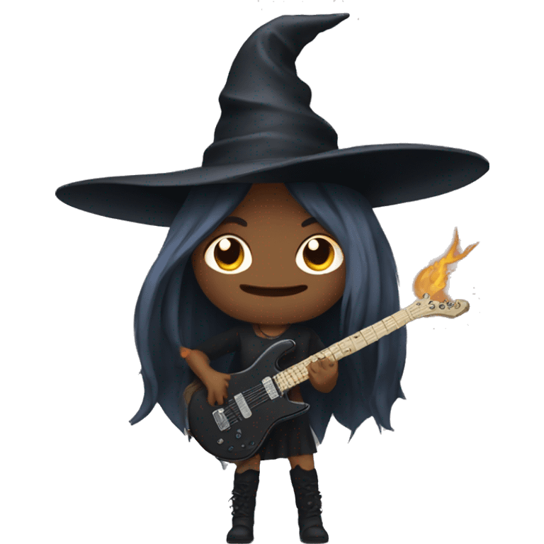 witch heavy metal emoji