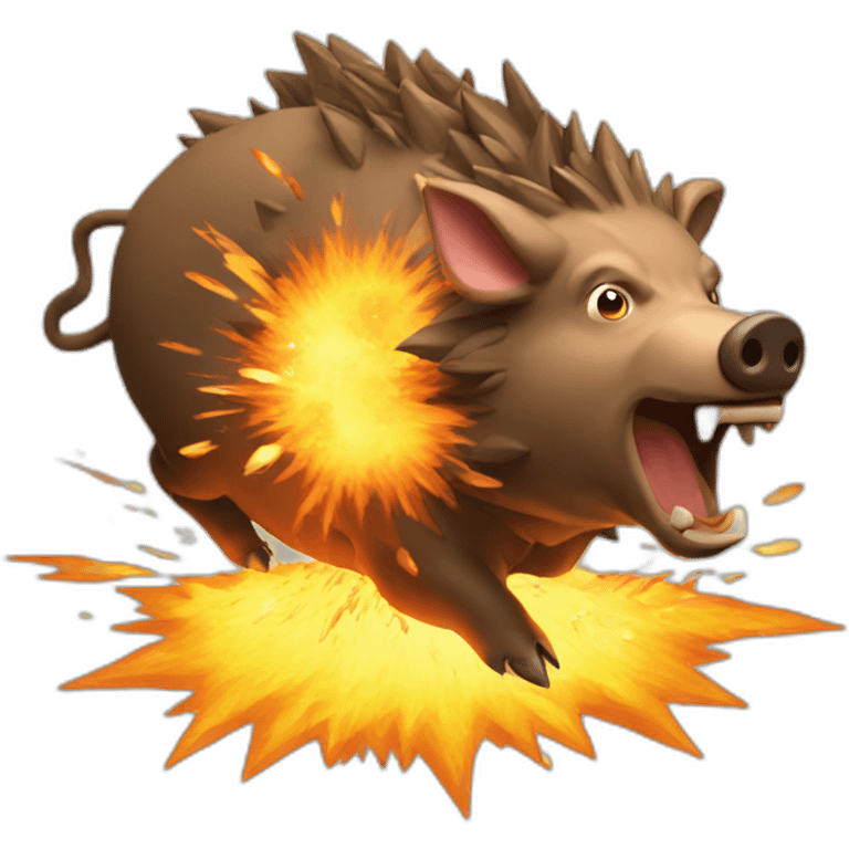 Exploding Boar emoji