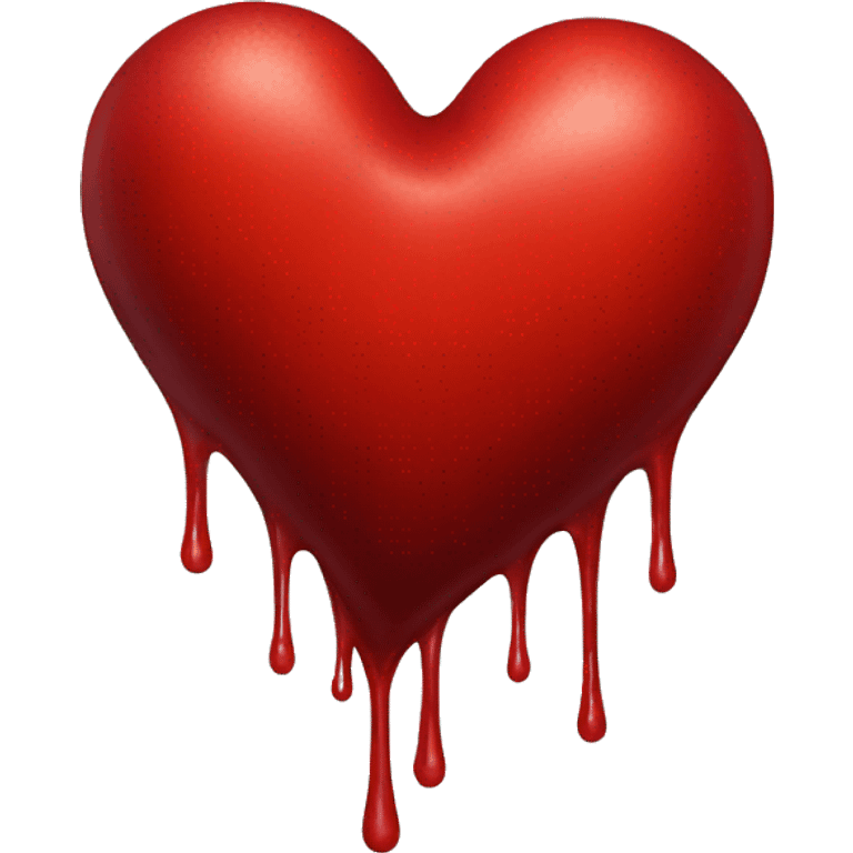 bleeding red heart emoji