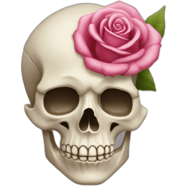 tête de mort rose emoji