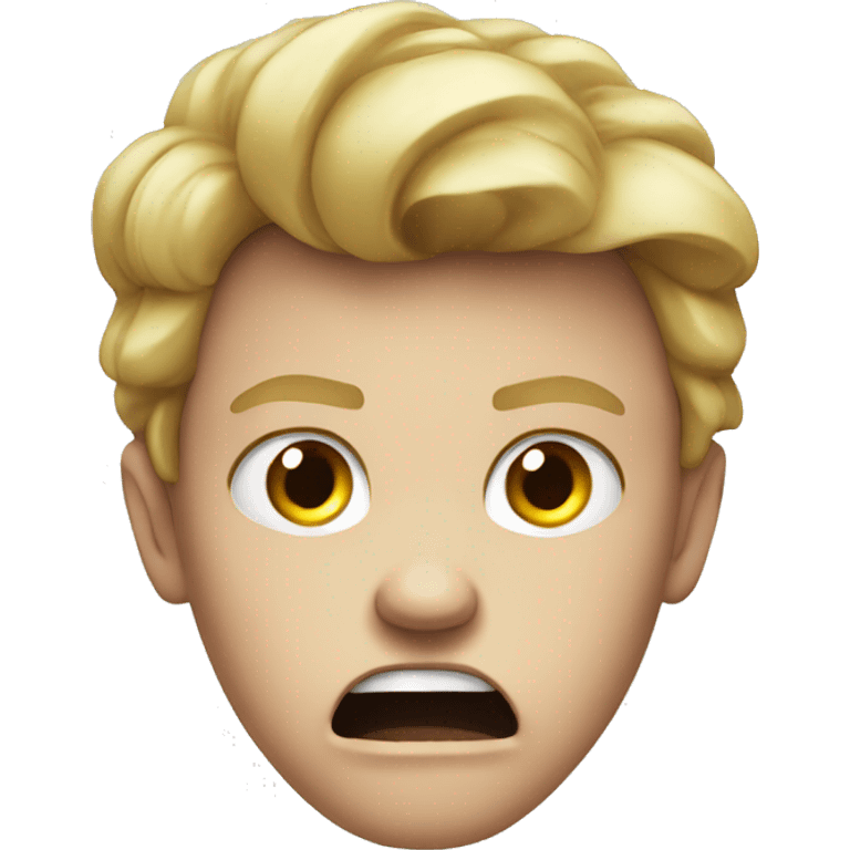 White kid angry emoji