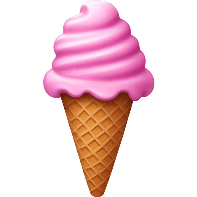 Pink ice cream emoji