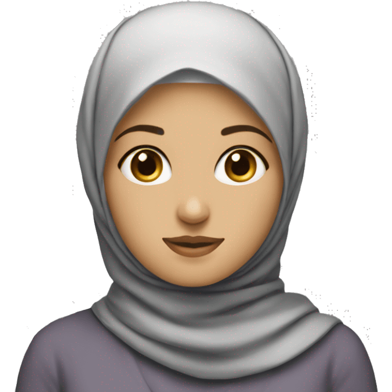 hijabi behind macboo emoji