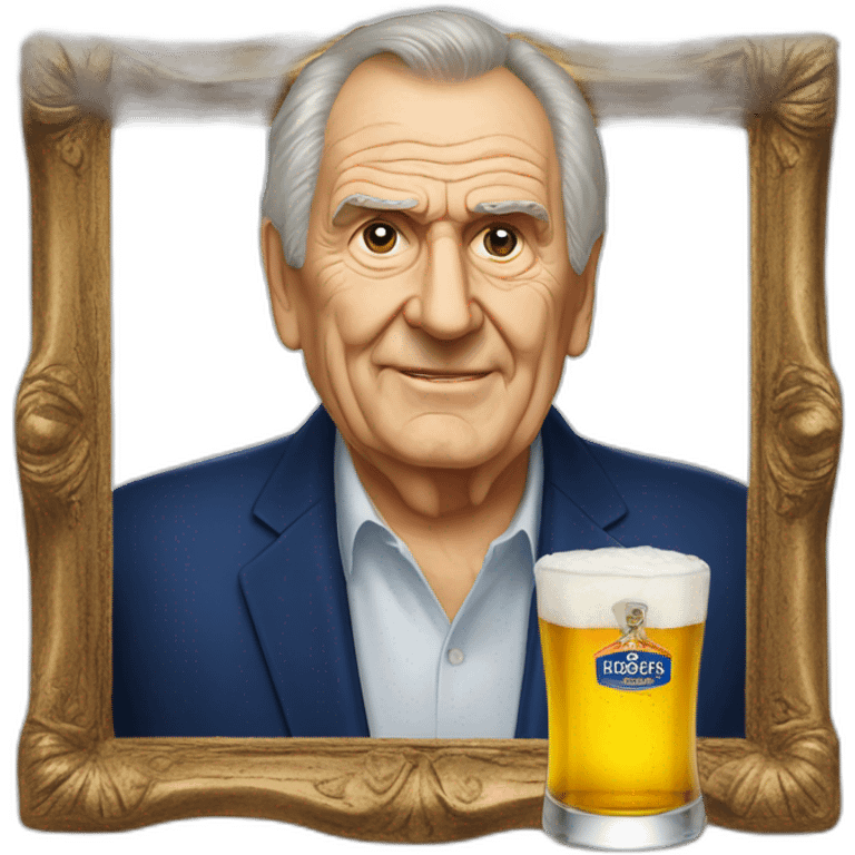 Miloš zeman with becherovka emoji