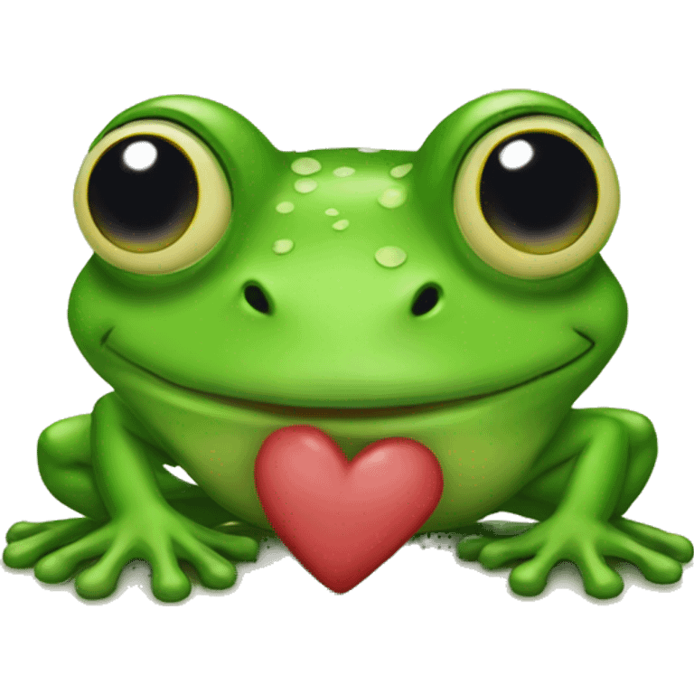 Princress kissing frog  emoji