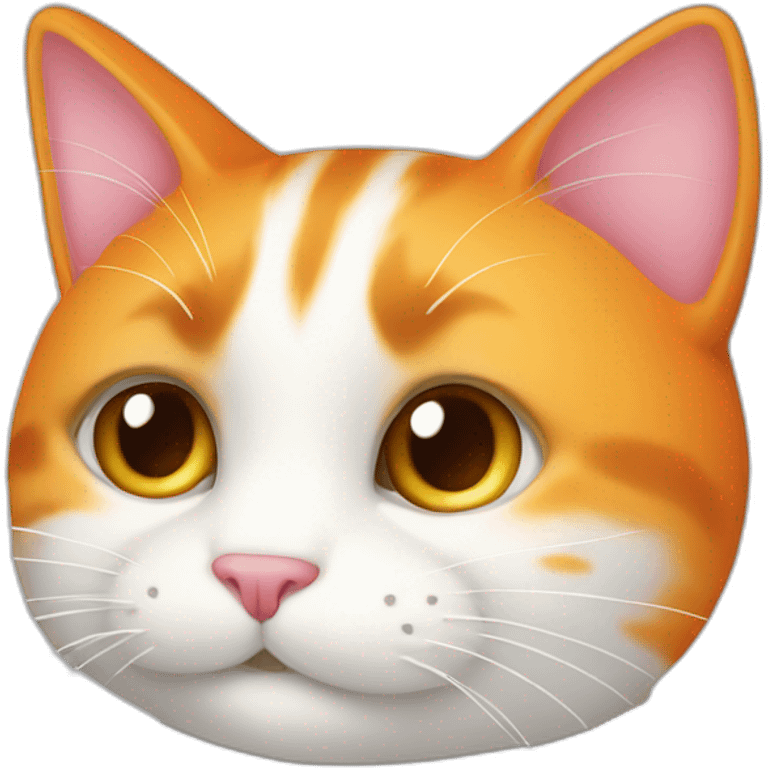 long vertical stuffed cat orange White emoji