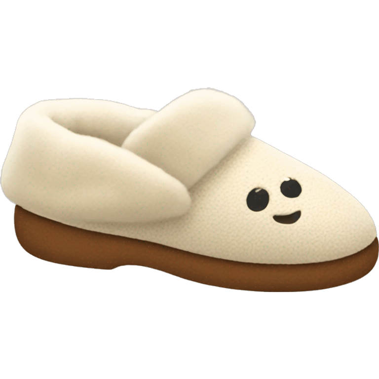 Cozy fall slippers  emoji