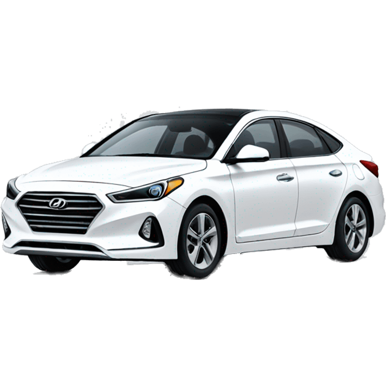  Hyundai white car  emoji