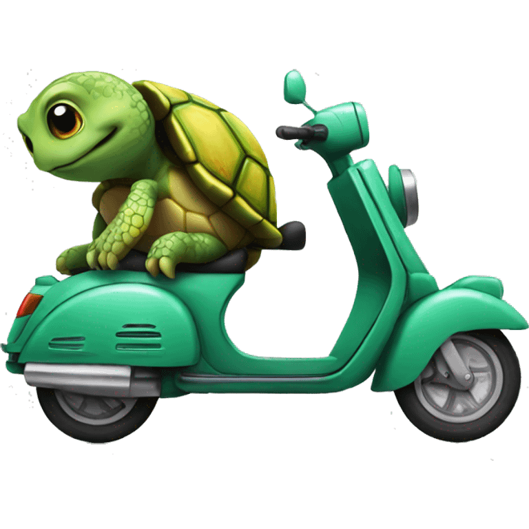 turtle on a scooter emoji