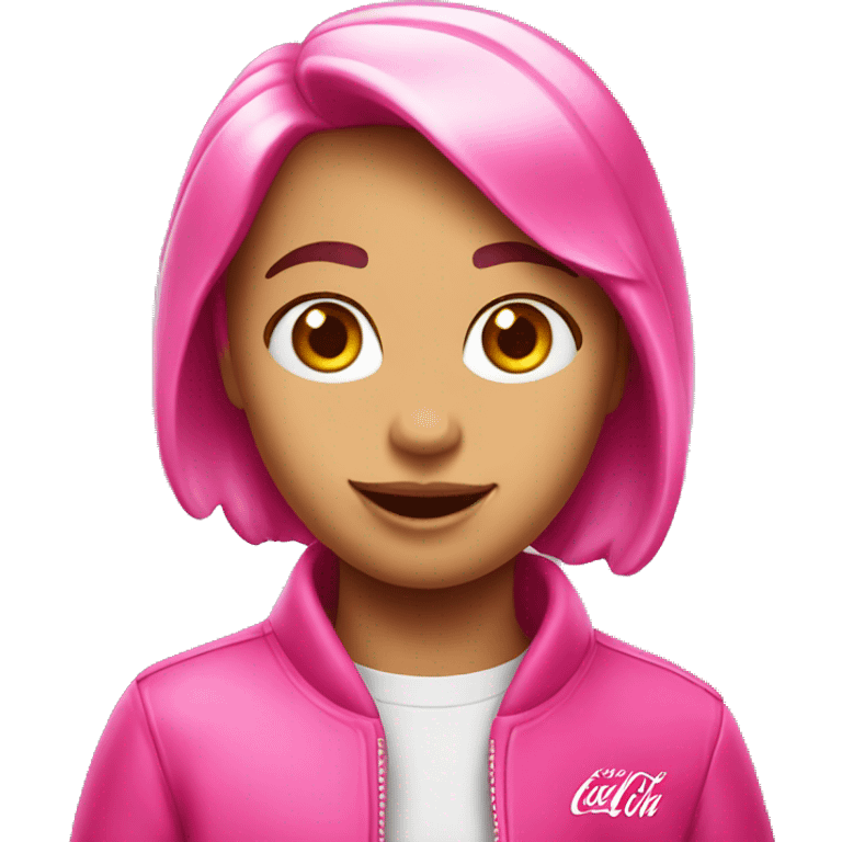 Coca Cola pink emoji