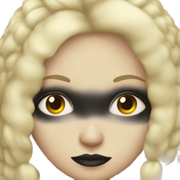 Gothic girl with blonde hair emoji