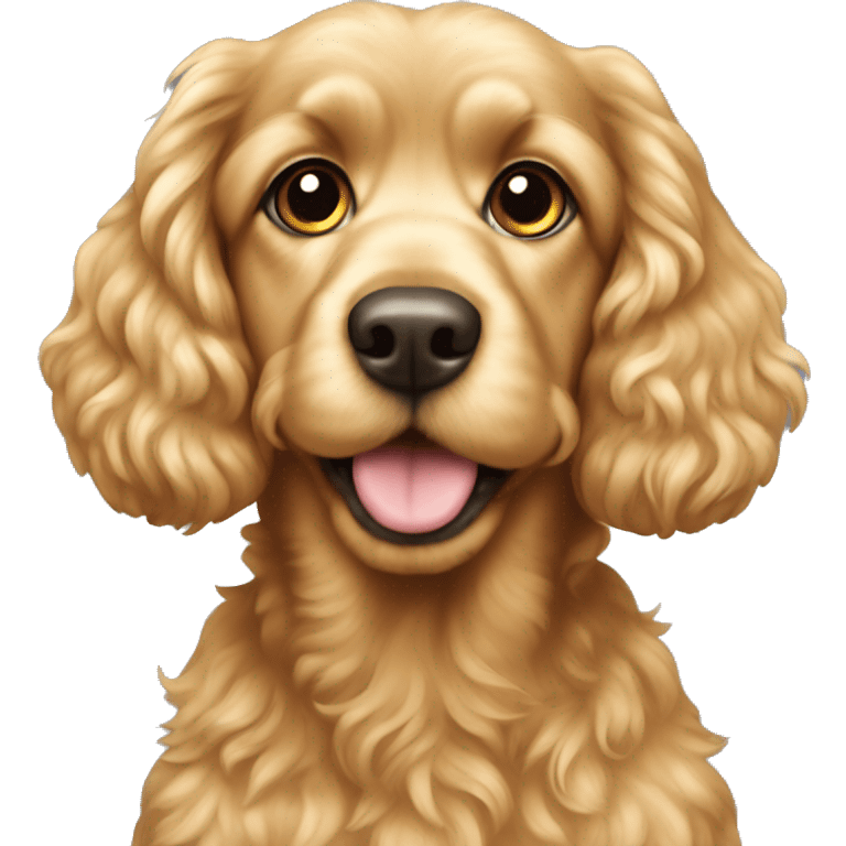 Golden cockerpoo  emoji