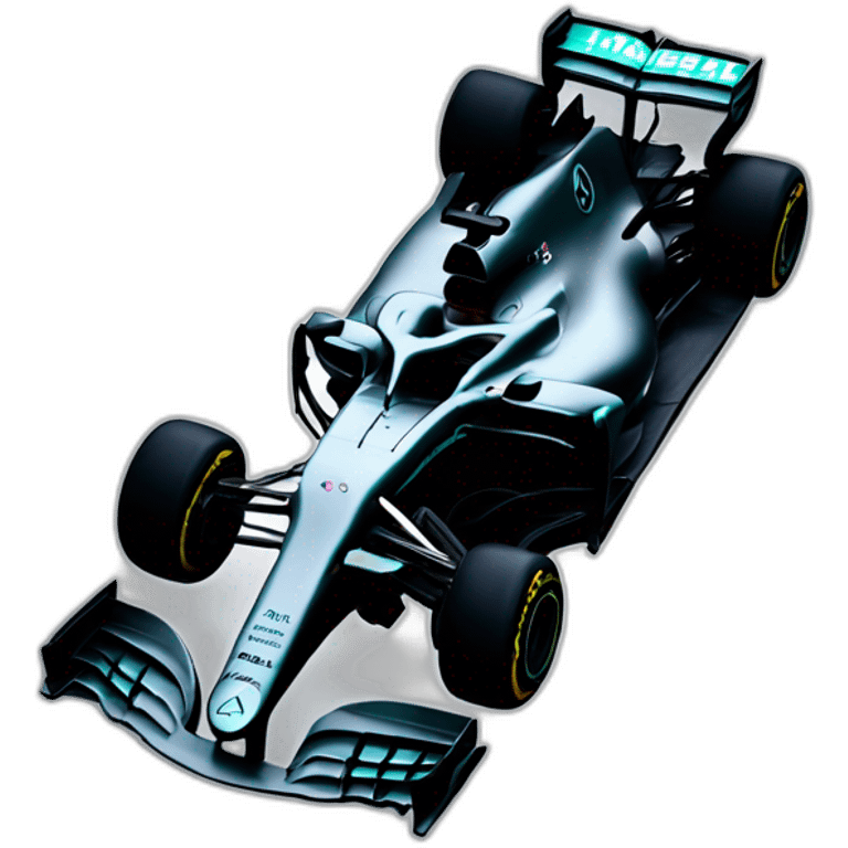 2020 mercedes F1 car black emoji