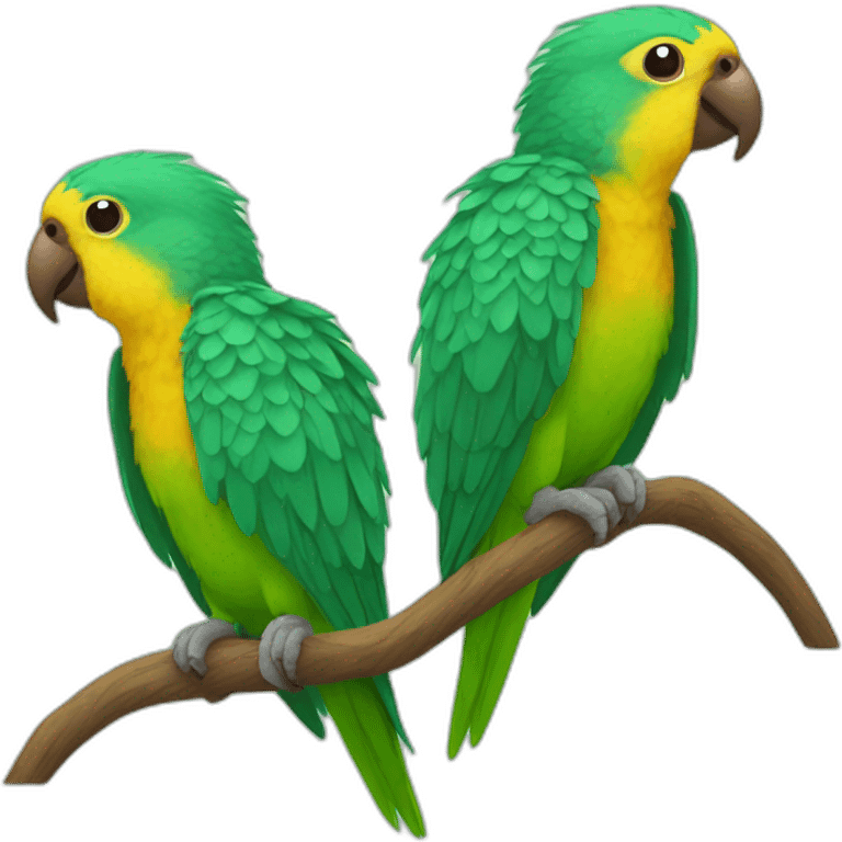 small parrots love emoji