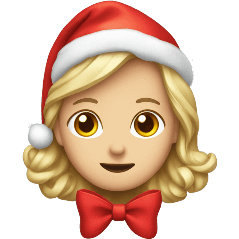 Red bow Christmas emoji