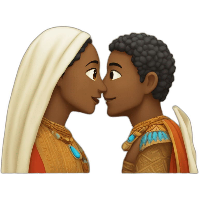 berber couple kissing emoji