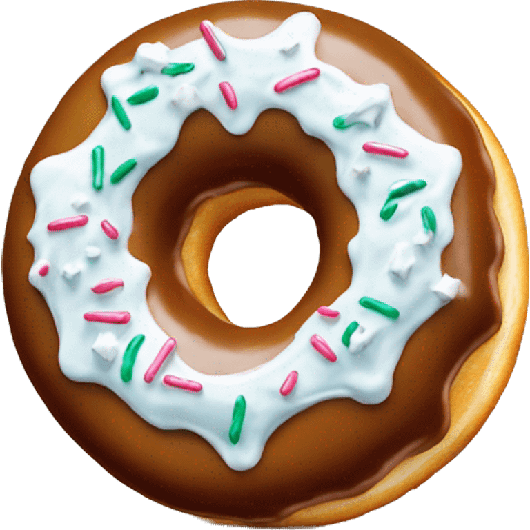 krispy kreme iced donut  emoji