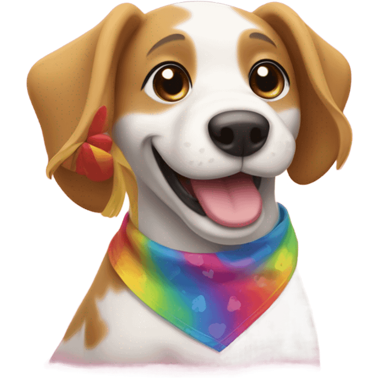 gay dog emoji