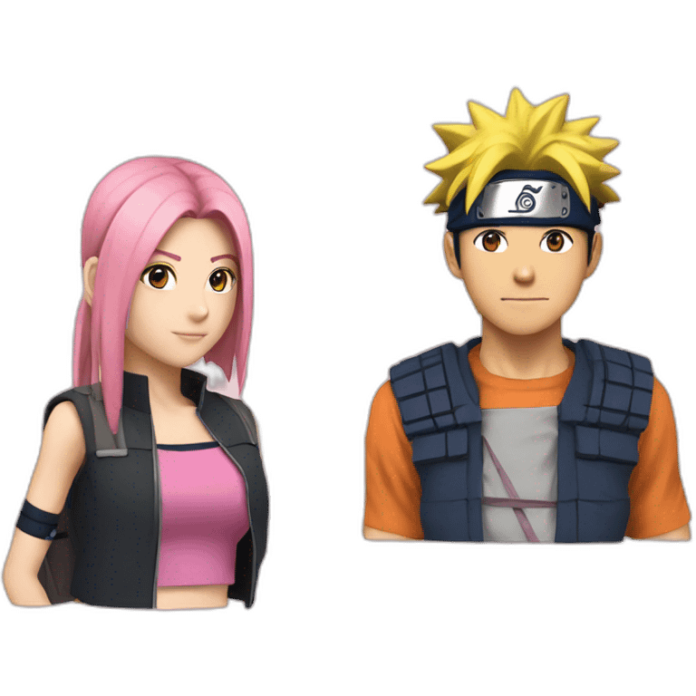 Naruto et Sakura emoji