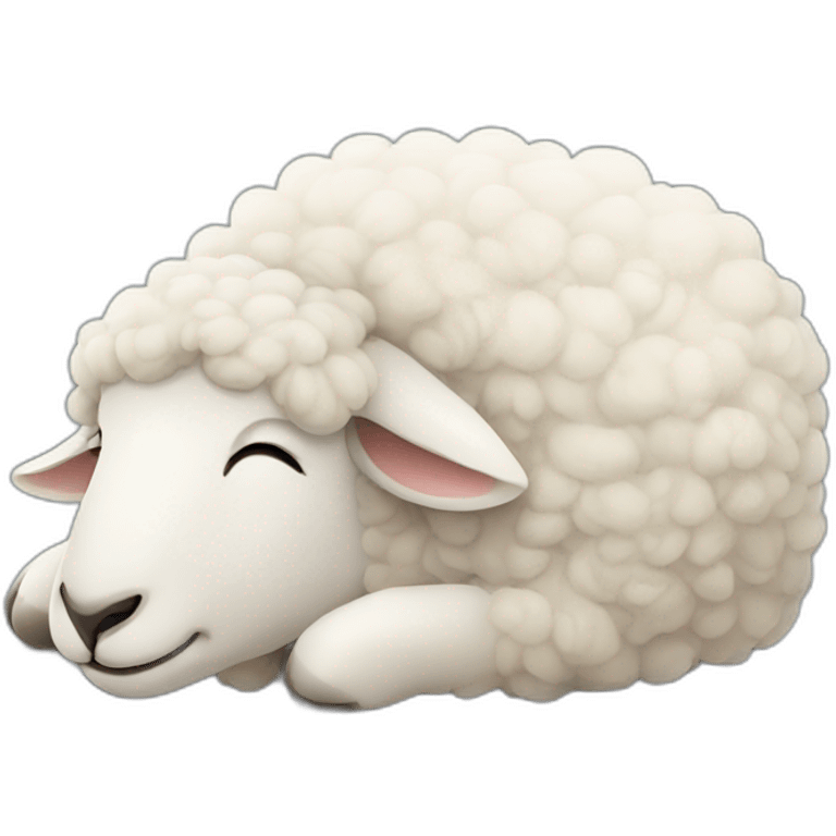 sheep sleep emoji